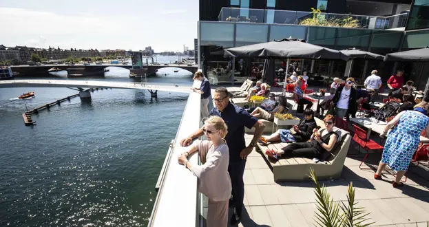 Dansk Arkitektur Center Cafe Terrasse Foto Kontraframe